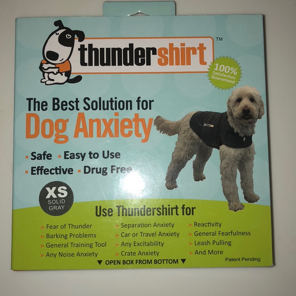Thunder Shirt for Dog Anxiety XS Gray